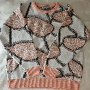 Vintage You N Me 100% Acrylic Rose Gold Sweater